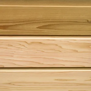 Western Red Cedar klæðning í DTC19 prófíl, lárétt skuggarauf