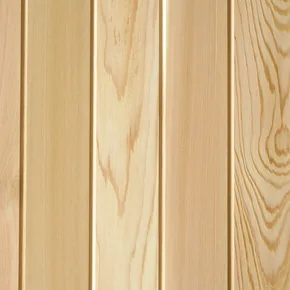 Western Red Cedar klæðning í DTC2 prófíl, V-nót