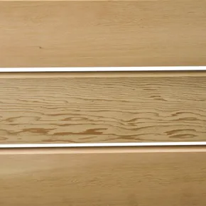 Western Red Cedar klæðning í DTC28 prófíl, opin regnskjólsklæðning