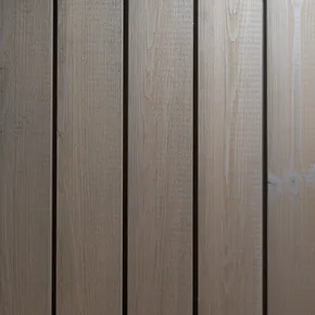 Western Red Cedar með Teknoclad Slate Grey húðun